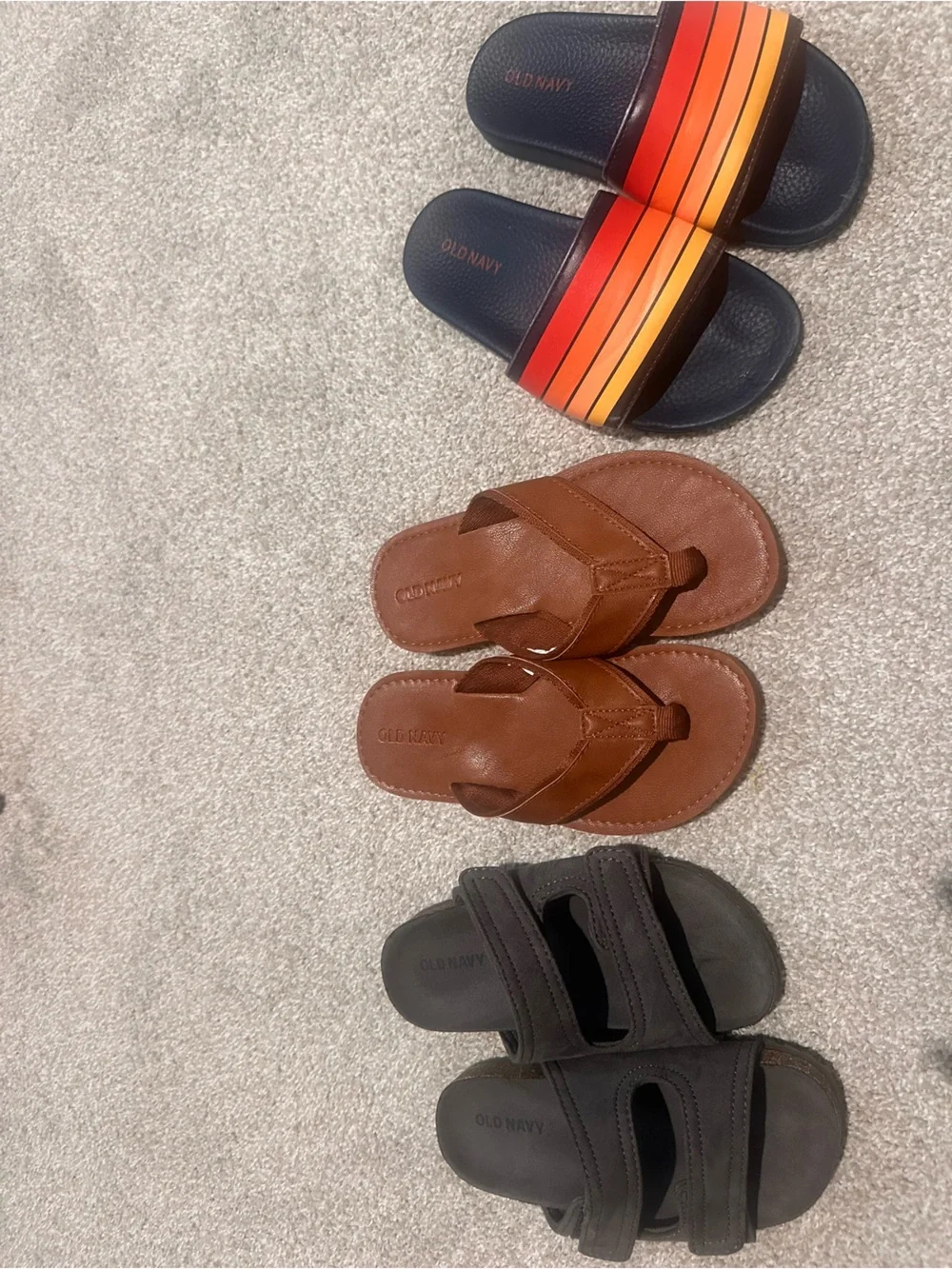 Boys Summer Sandals Bundle | Old Navy & More | Size 12/13 | 3 Pairs